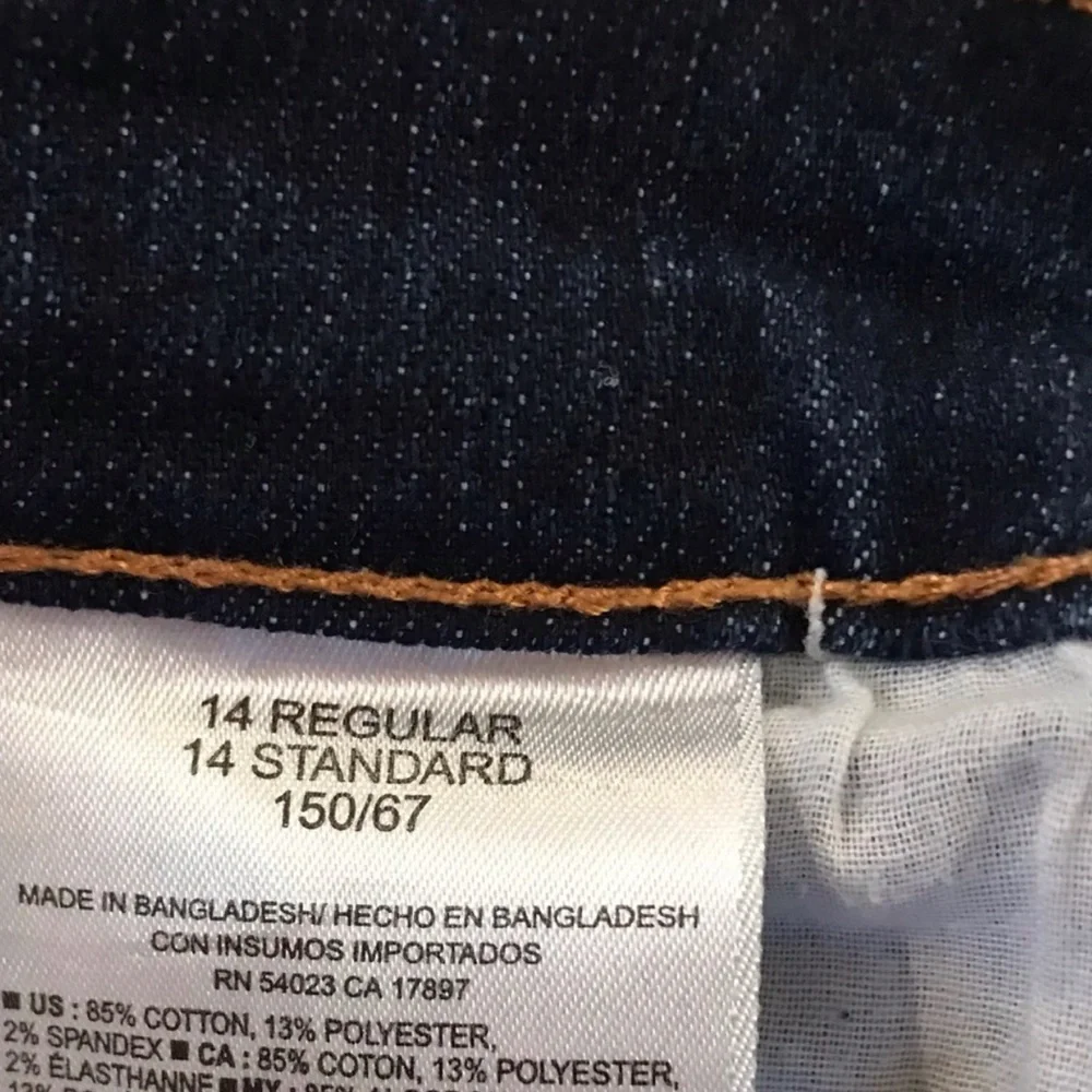 Old Navy Girls Dark Blue Denim Jeans NWOT 14 Regular